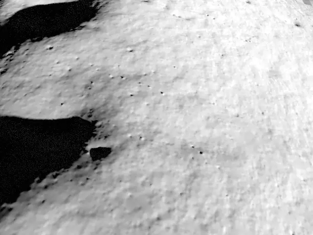 Descent frame 1 of 24, Shackleton–de Gerlache connecting ridge, Lit like the map